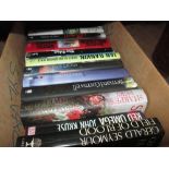 Box of assorted First Edition books