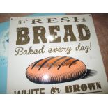 Vintage style advertising sign : Bread