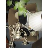 Assorted table lamps and wall plaques