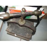 Antique book press