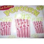 Vintage style advertising sign : Popcorn