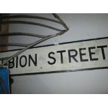 Vintage Albion Street sign