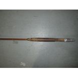 Vintage split cane 3 piece fishing rod : 290 cms