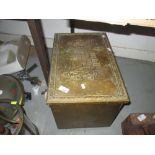 Brass slipper box