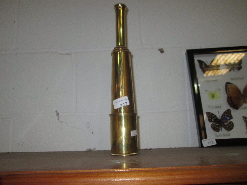 Antique style brass telescope