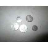 Groats : 1836 F / GF, 1839 GF, 1888 F, silver two pence 1800 GF,