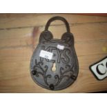 Cast iron key rack