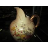 Royal Worcester Blush Ivory jug (hairline)