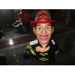 Cast metal novelty Fireman money box