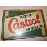 Metal advertising sign : Castrol