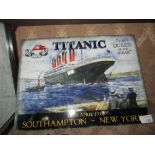 Vintage style metal advertising sign : Titanic