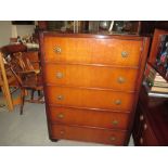 Oak chest of drawers