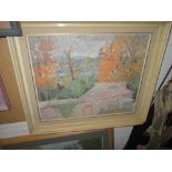 Mary Beresford Williams Country Landscape & one other