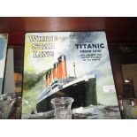 Vintage style painted metal advertising sign : Titanic