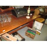 Antique pine refectory table 82 cms x 155 cms x 80 cms