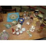 Decorative china : character jugs, Kutani ware etc.