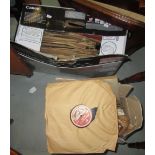 2 x boxes of various 78s records