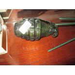 Cast metal grenade shape money box