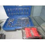 Sealey AK 2100 power tool bits (boxed) & one other bit set