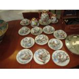 Vintage Japanese eggshell tea set