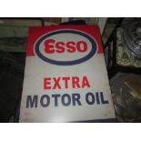 Metal advertising sign : Esso Motor Oil