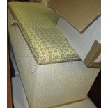 2 x basket weave ottoman and laundry basket