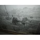 Mary Beresford Williams Ltd Edition screen print & charcoal sketch