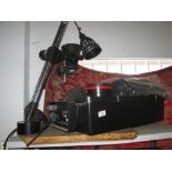 Assorted photographic darkroom equipment