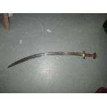 Indian sword with brass hilt