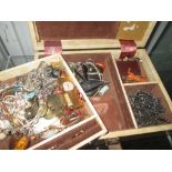 Box of costume jewellery