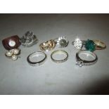 10 x costume dress rings