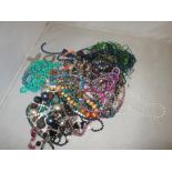 Bag of assorted necklaces : coral,