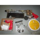 Lucas 6 volt windscreen heater, pedal rubbers & guages,