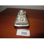 Silver Buddha on later stand