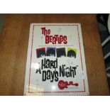 Painted metal Beatles sign