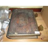 19th century brass bound Henry Scott Family Bible