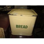 Vintage enamel bread bin