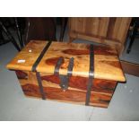 Wooden iron bound box