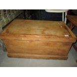 Antique pine blanket box