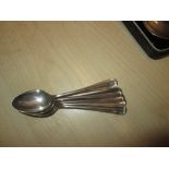 Set of five silver teaspoons Sheffield 1922 Deakin 42 g