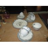 Royal Doulton Old Colony pattern part tea set