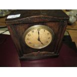 Vintage oak mantle clock