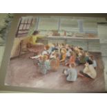 Folio of assorted watercolours & sketches by Mary Beresford Williams