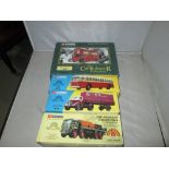 4 x Corgi die cast toy vehicles : St Louis GM 4505 54003, BR Bedford Articulated Lorry 18401,