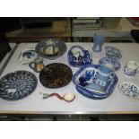 Decorative china : Wedgwood Jasperware, studio pottery etc.