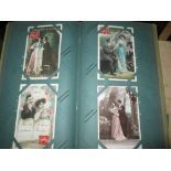 Approx 114 vintage French postcards,