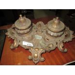 Antique style brass desk stand