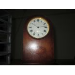 Edwardian inlaid mahogany mantle clock