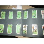 Approx 350 cigarette cards in contempory album,