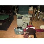 Vintage wind up Bauer 88 camera and Eumig projector